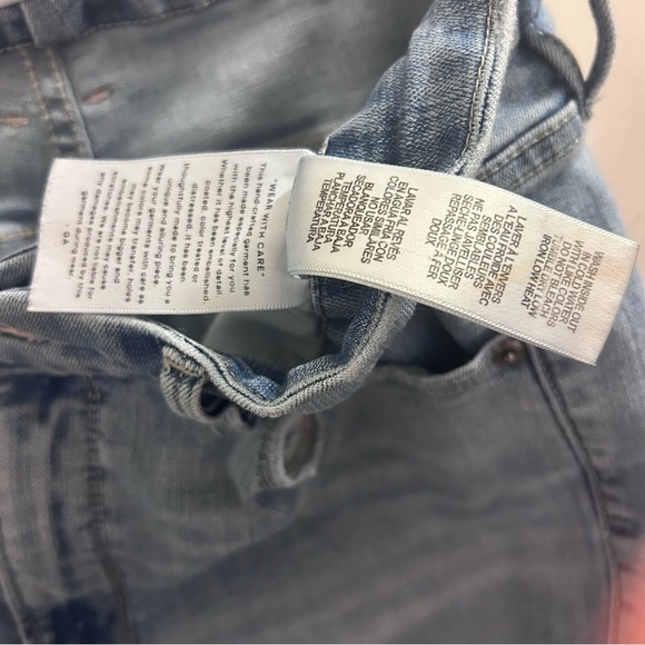 Good American Distressed‎ Skinny Jeans Women’s Size 16 Light Wash Raw Hem - Picture 8 of 8